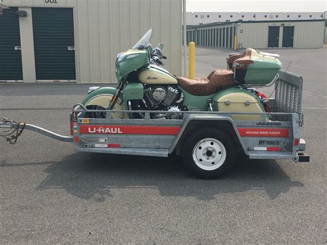 Honestly, its less complicated. . Uhaul motorcycle trailer